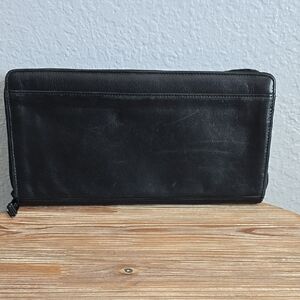 TUMI Travel Organizer Travel Long Wallet Black Popular Model RARE